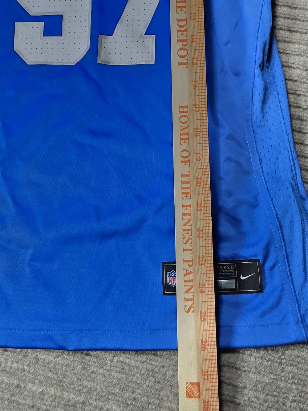 Nike NFL Engineered Aidan Hutchinson Detroit Lions Blue Sz M Jersey. EUC - Picture 8 of 9